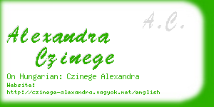 alexandra czinege business card